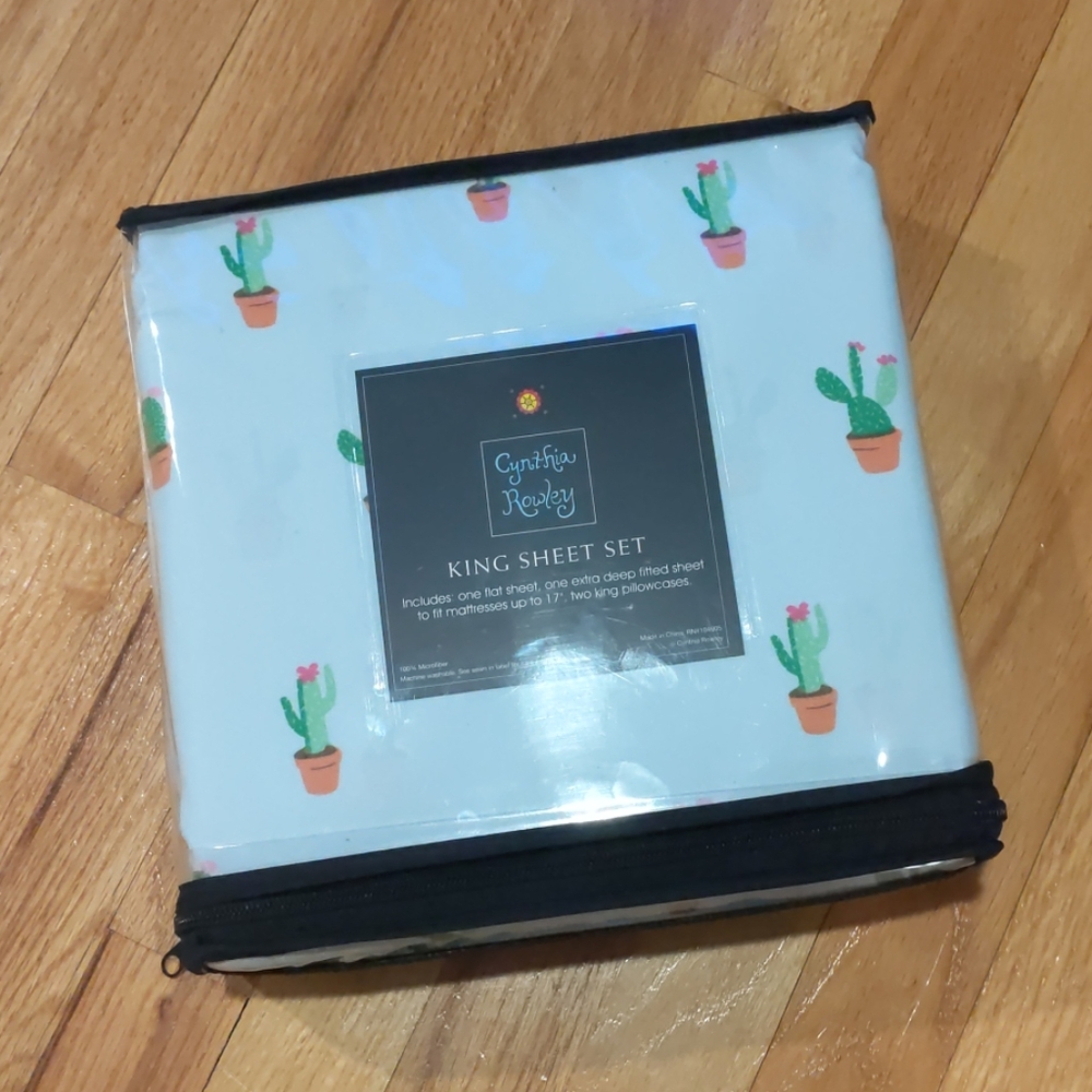 Cactus King size sheets